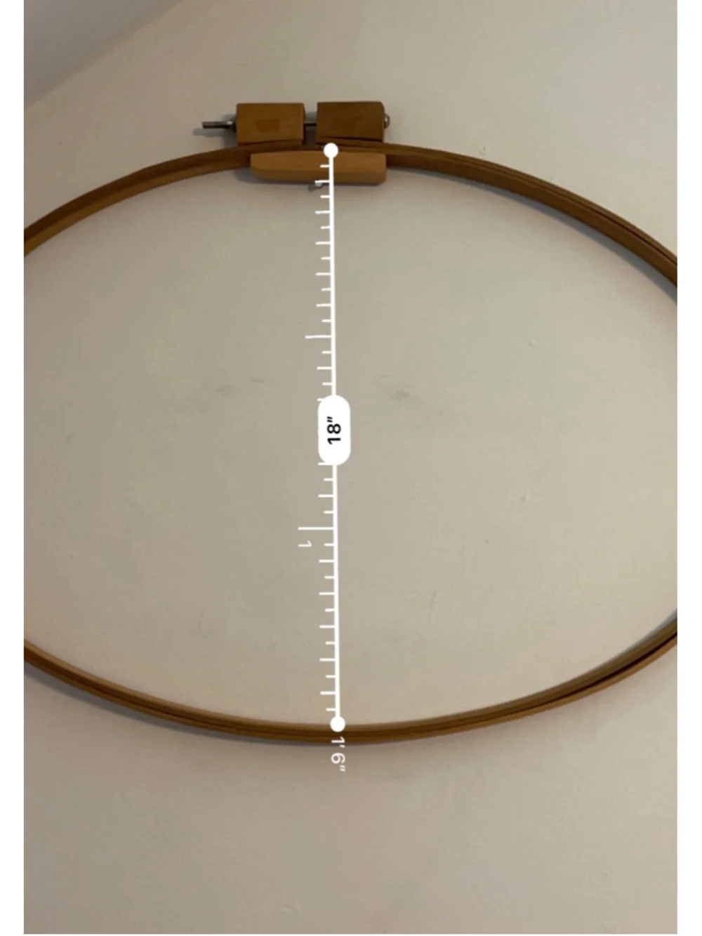 Oval Embroidery Hoop 18 x 26.5 Inch Craft Frame Quilting Needlepoint